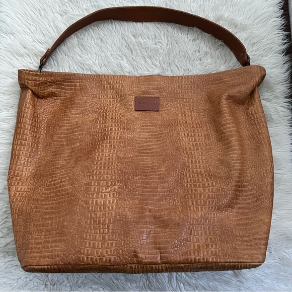 Parker Thatch XL Jane Slouch Bag  - Leather Tan Croco - Picture 3 of 14